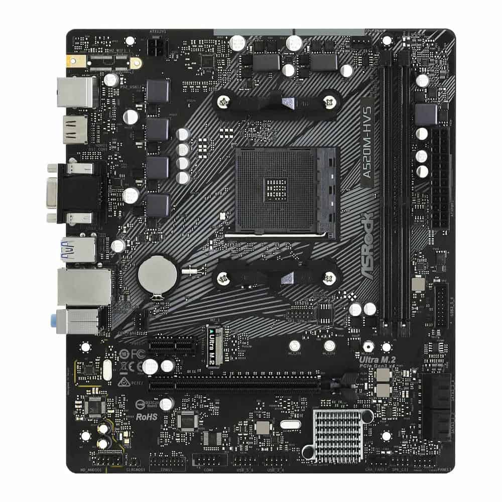 (image for) AsRock AMD A520M HVS MicroATX Motherboard